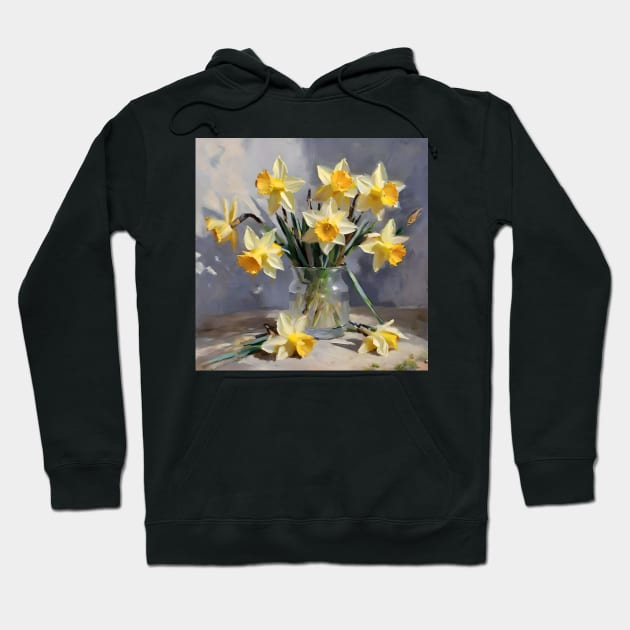 Easter Daffodils Study Hoodie by Oldetimemercan